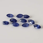  Sapphire | 10 Piece Gemstone Lot | Marquise Cut | Blue | 1.4tcw 