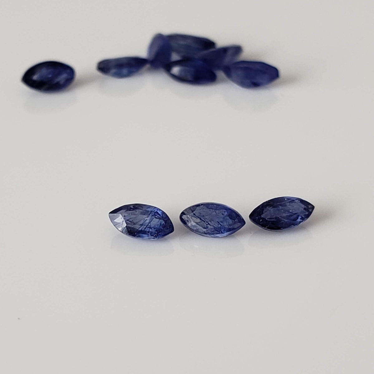  Sapphire | 10 Piece Gemstone Lot | Marquise Cut | Blue | 1.4tcw 2