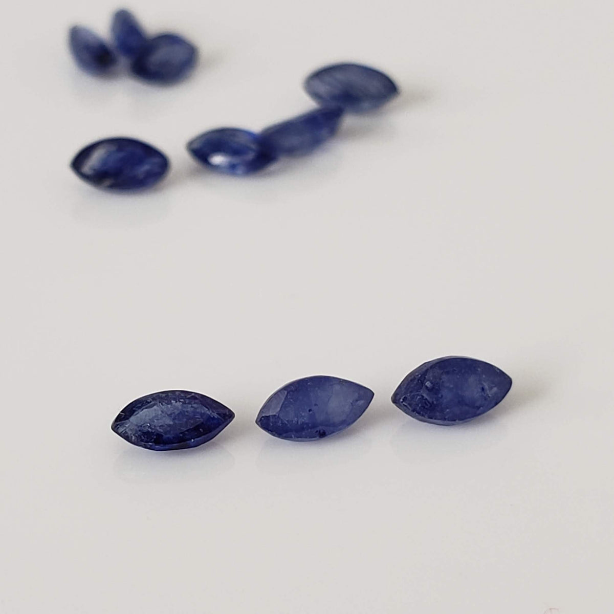  Sapphire | 10 Piece Gemstone Lot | Marquise Cut | Blue | 1.4tcw 3