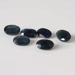  Sapphire | 6 Piece Lot | Oval Cut | Midnight Blue | 3.3tcw | Thailand 