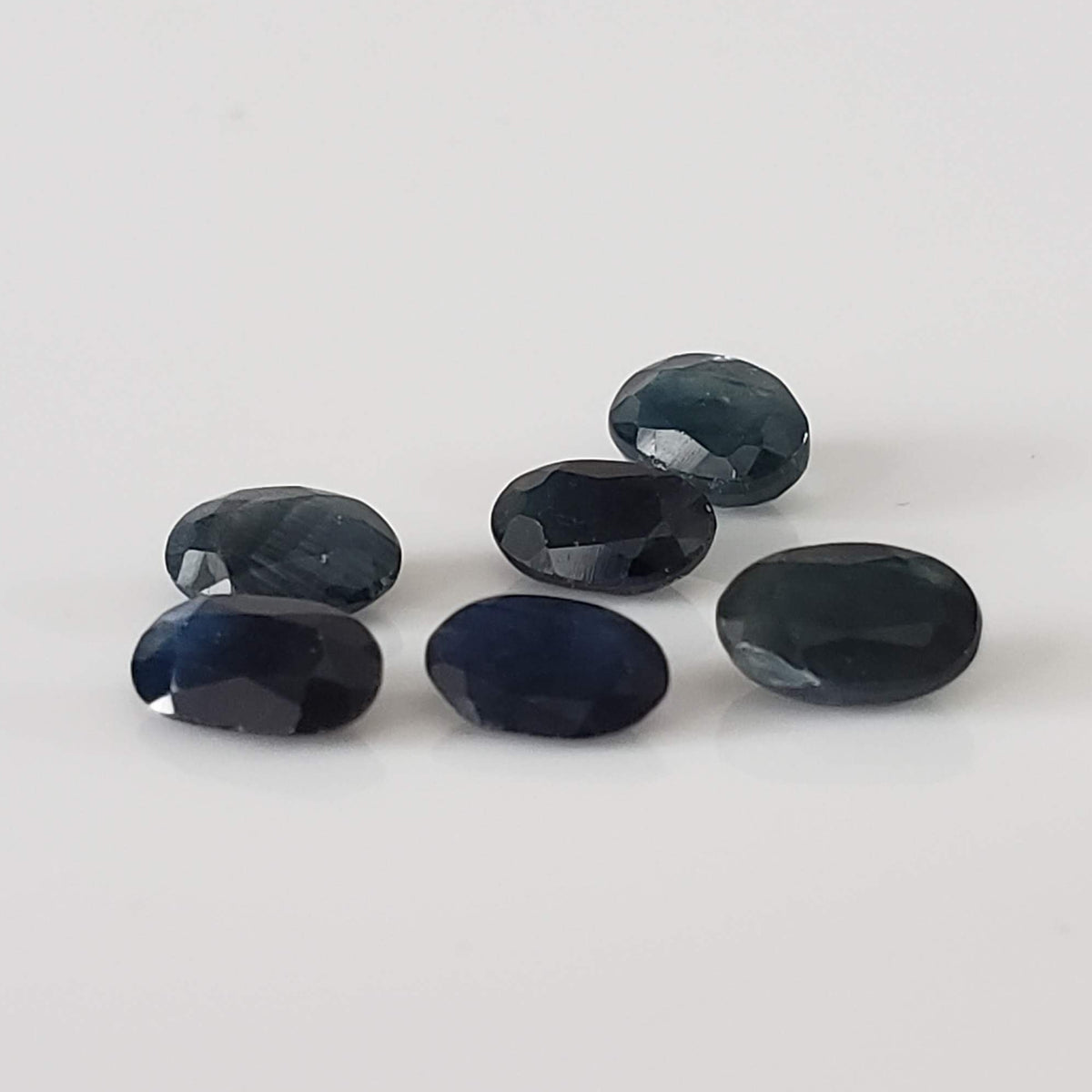  Sapphire | 6 Piece Lot | Oval Cut | Midnight Blue | 3.3tcw | Thailand 1