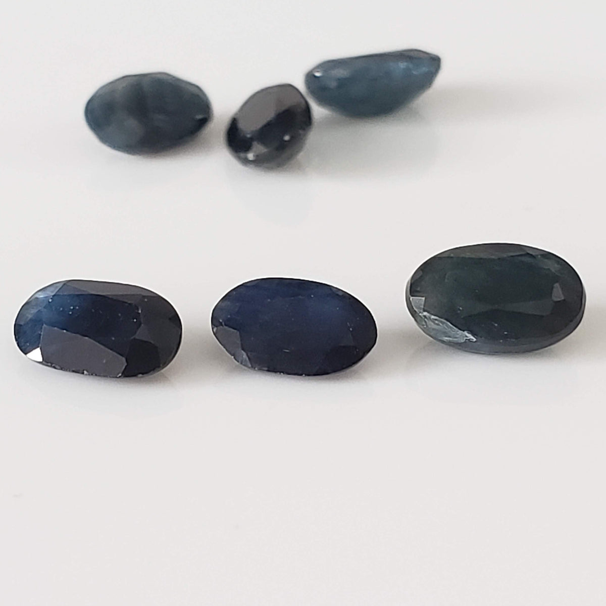  Sapphire | 6 Piece Lot | Oval Cut | Midnight Blue | 3.3tcw | Thailand 2