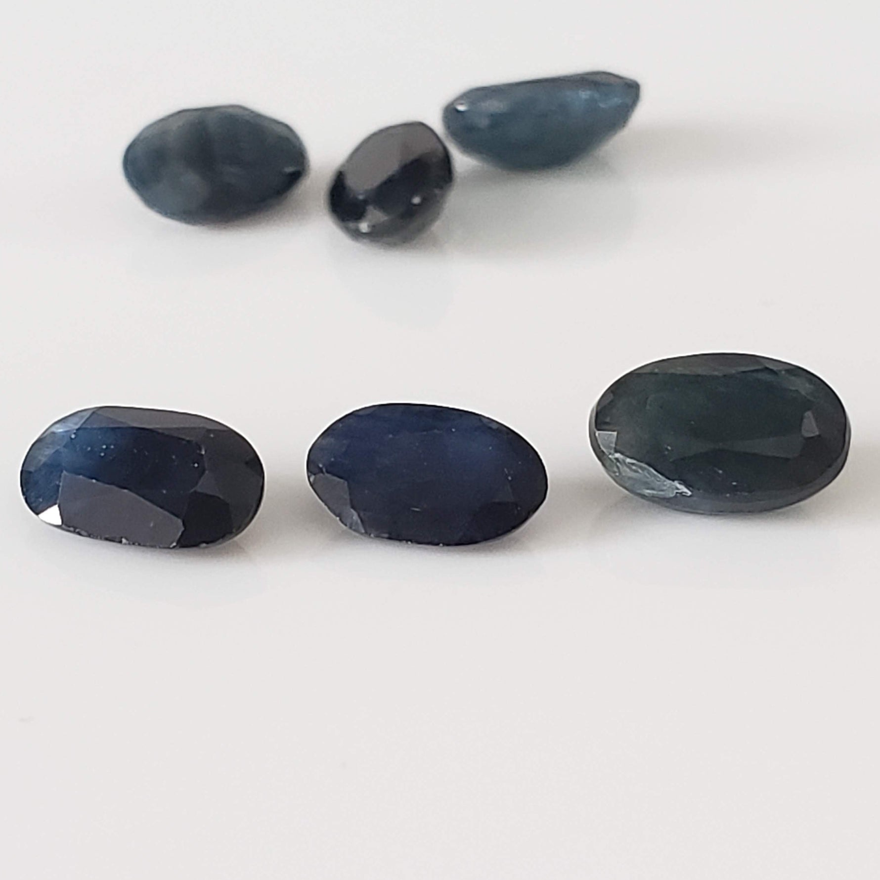  Sapphire | 6 Piece Lot | Oval Cut | Midnight Blue | 3.3tcw | Thailand 2
