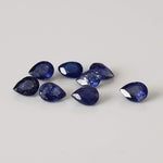  Sapphire | 8 Piece Gemstone Lot | Pear Shape Cut | Blue | 4x3mm 1.6tcw 