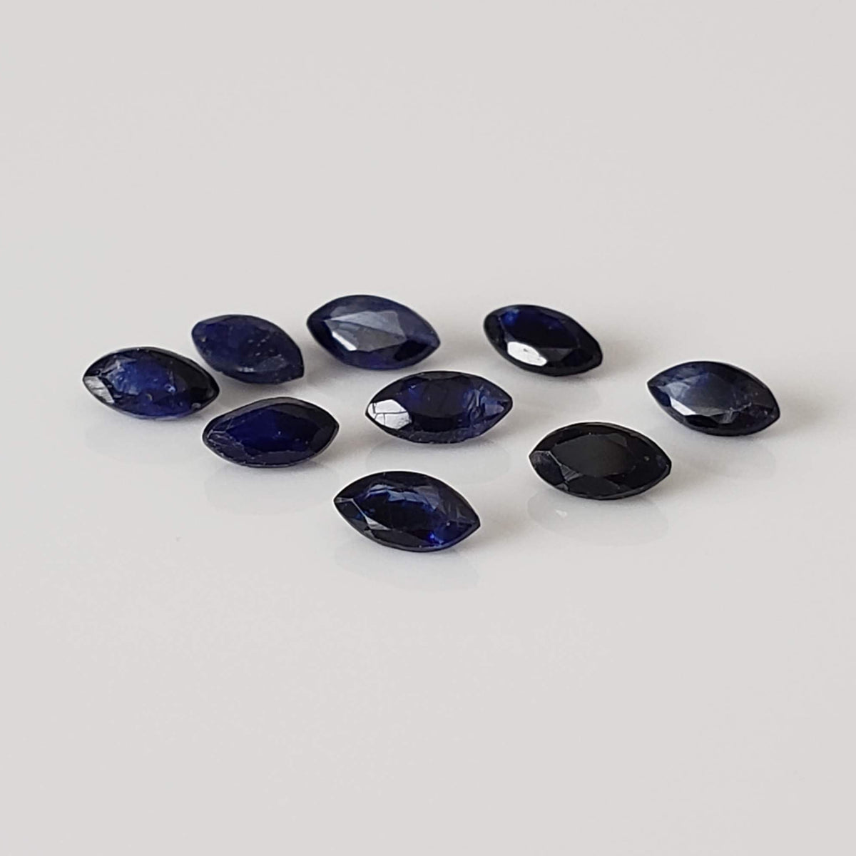  Sapphire | 9 Piece Gemstone Lot | Marquise Cut | Blue | 1.1tcw 1