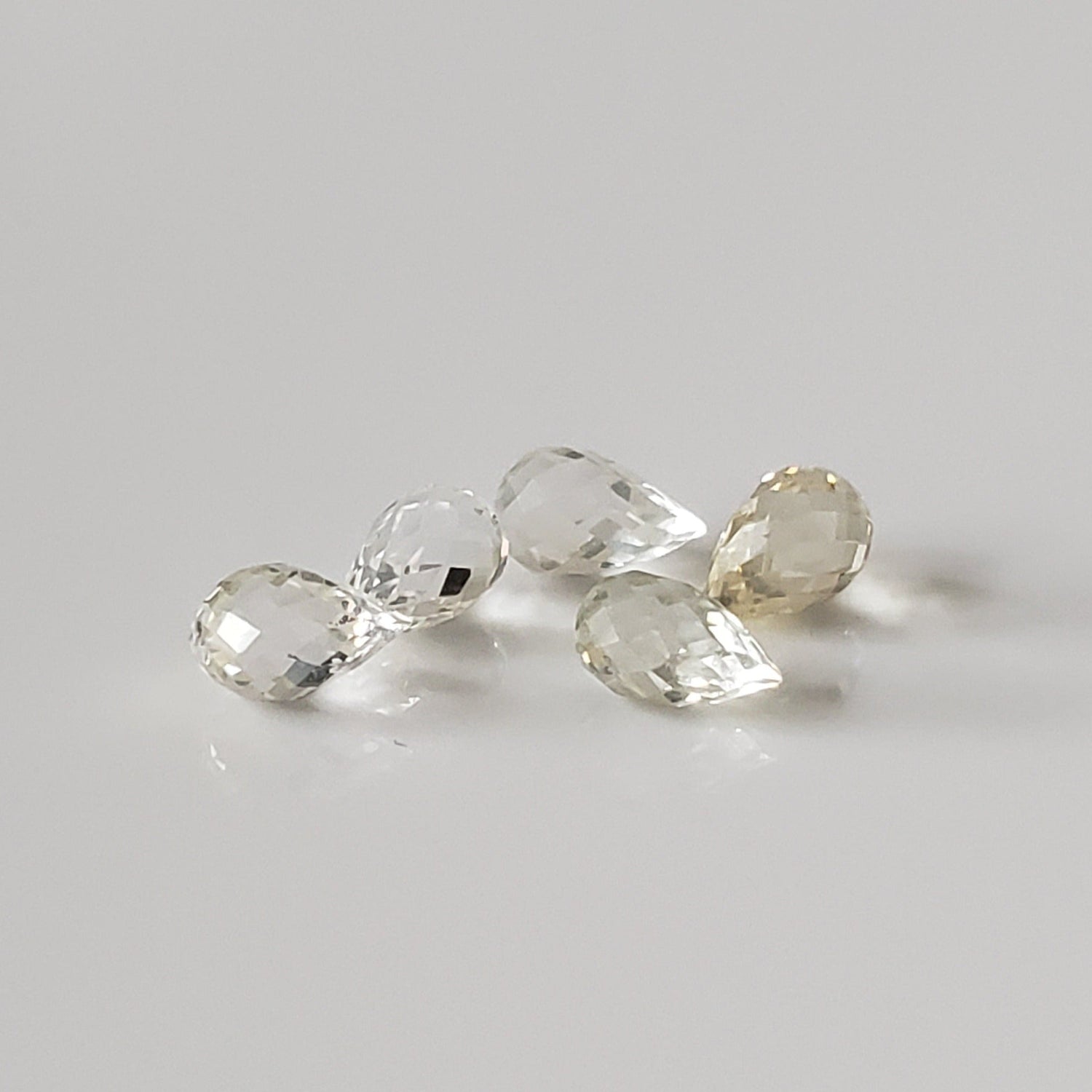  Sapphire | Briolette | Lemon | 5.5x3.5mm 1