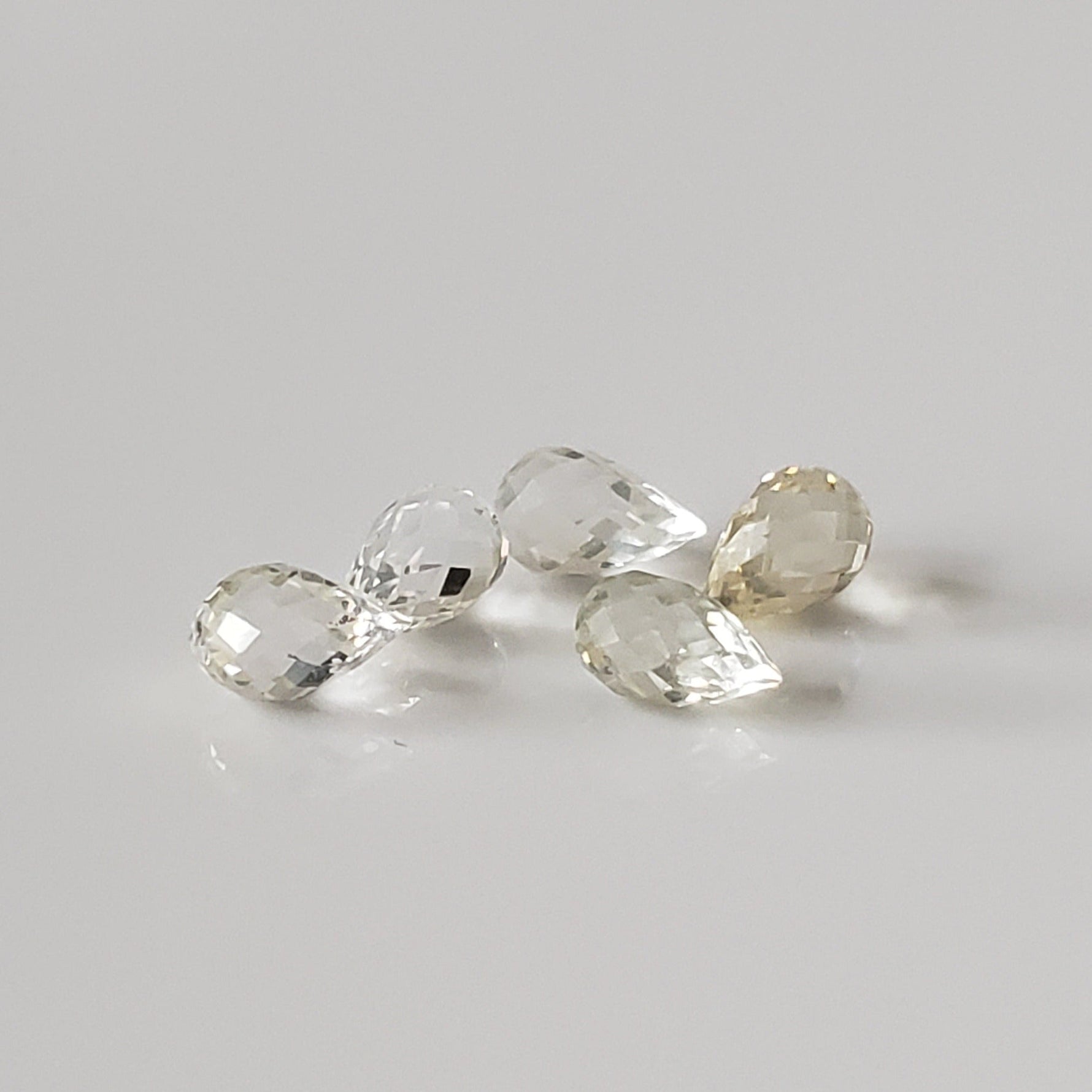  Sapphire | Briolette | Lemon | 5.5x3.5mm 1