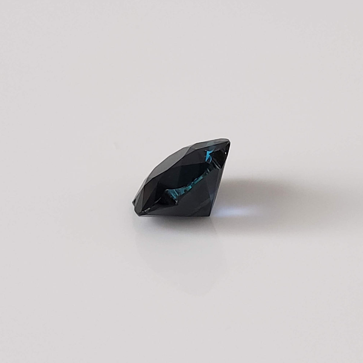  Sapphire | Flower Shape Diamond Cut | Dark Blue Green | 8mm 2.13ct 5