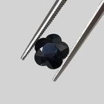  Sapphire | Flower Shape Diamond Cut | Dark Blue Green | 8mm 2.13ct 2