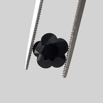  Sapphire | Flower Shape Diamond Cut | Dark Blue Green | 8mm 2.13ct 1