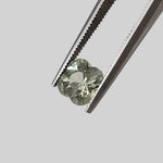  Sapphire | Flower Shape Diamond Cut | Green | 6.5mm 1.52ct | Africa 1
