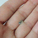  Sapphire | Octagon Cut | Bi-Color Green | 7.5x3.3mm 0.6ct 5