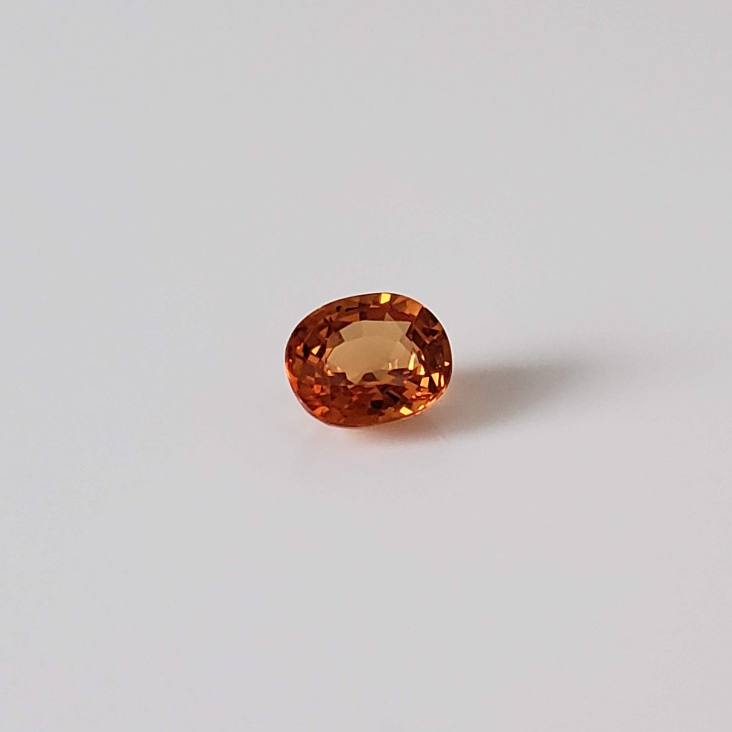  Sapphire | Oval Cut | Orange | 5x4.3mm 0.6ct 