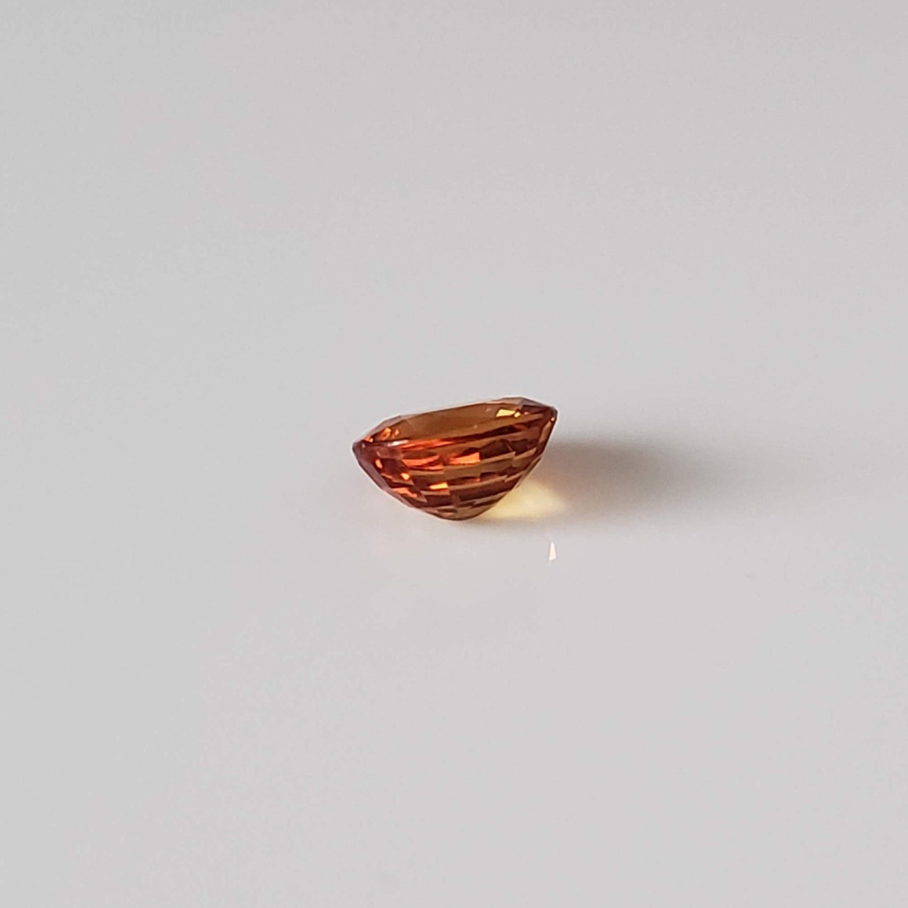  Sapphire | Oval Cut | Orange | 5x4.3mm 0.6ct 5