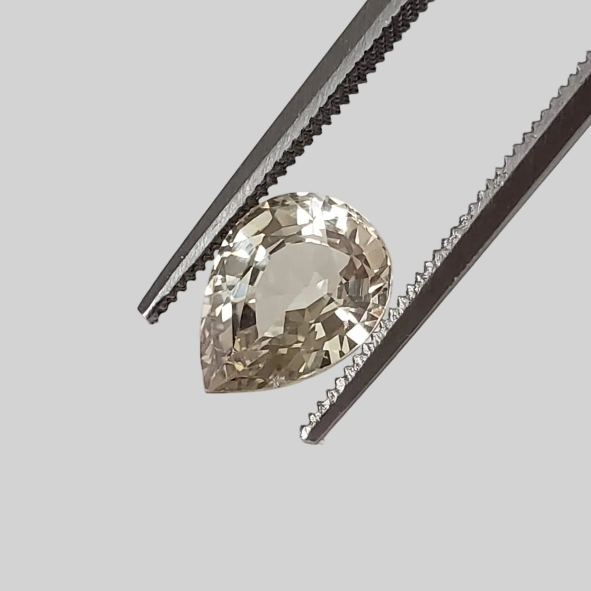  Sapphire | Unheated Mogok | Pear Shape Cut | Canary Yellow | 8.7x6.5mm 1.93ct | Myanmar 