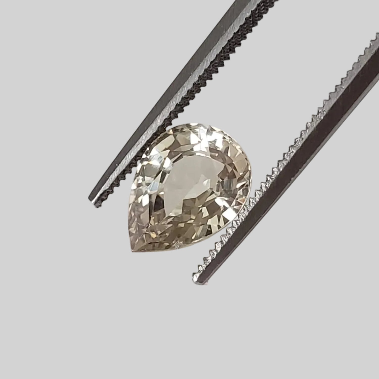  Sapphire | Unheated Mogok | Pear Shape Cut | Canary Yellow | 8.7x6.5mm 1.93ct | Myanmar 