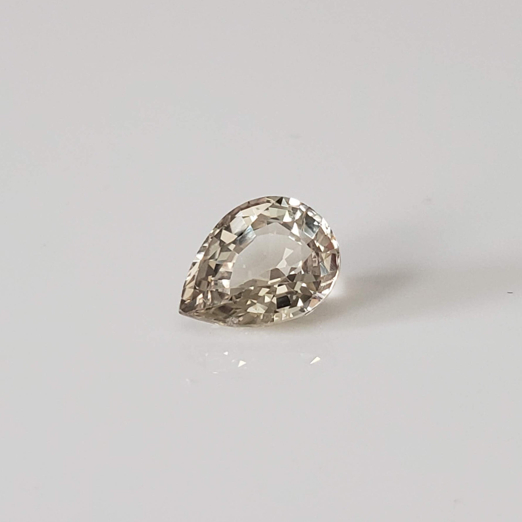 Sapphire | Unheated Mogok | Pear Shape Cut | Yellow | 8.7x6.5mm 1.93ct | Myanmar 2