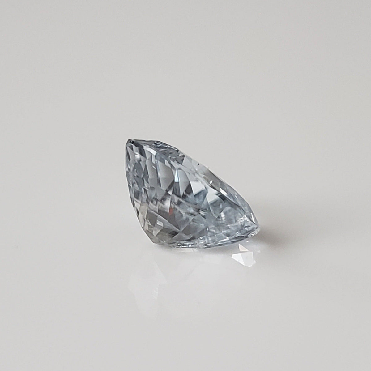  Sapphire | Unheated Sapphire | Fan Shape Cut | Light Green | 9.2x7.2mm 2.32ct 4