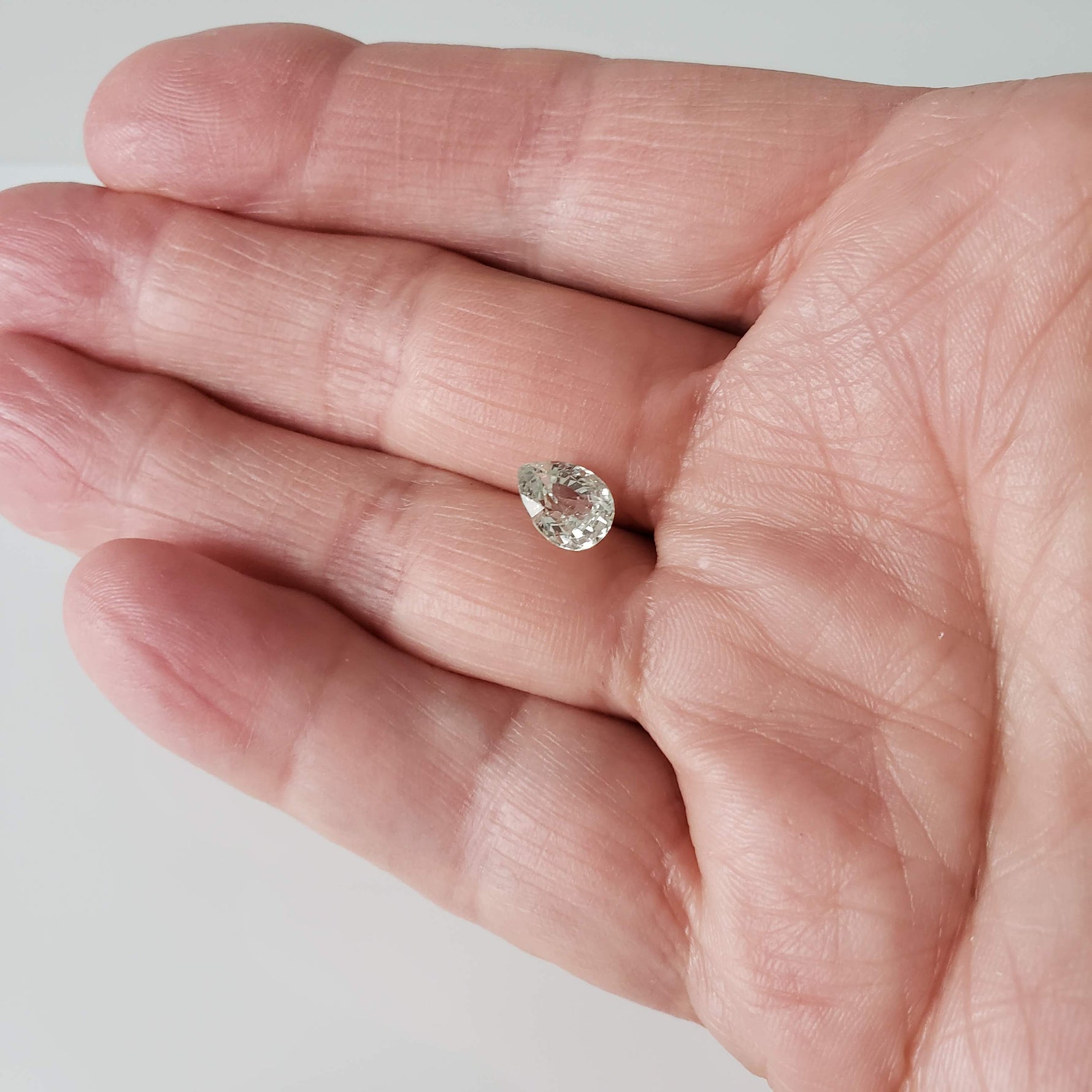  Sapphire | Unheated Sapphire | Pear Shape Cut | Light Yellow | 8.9x6.8mm 2.31ct 7