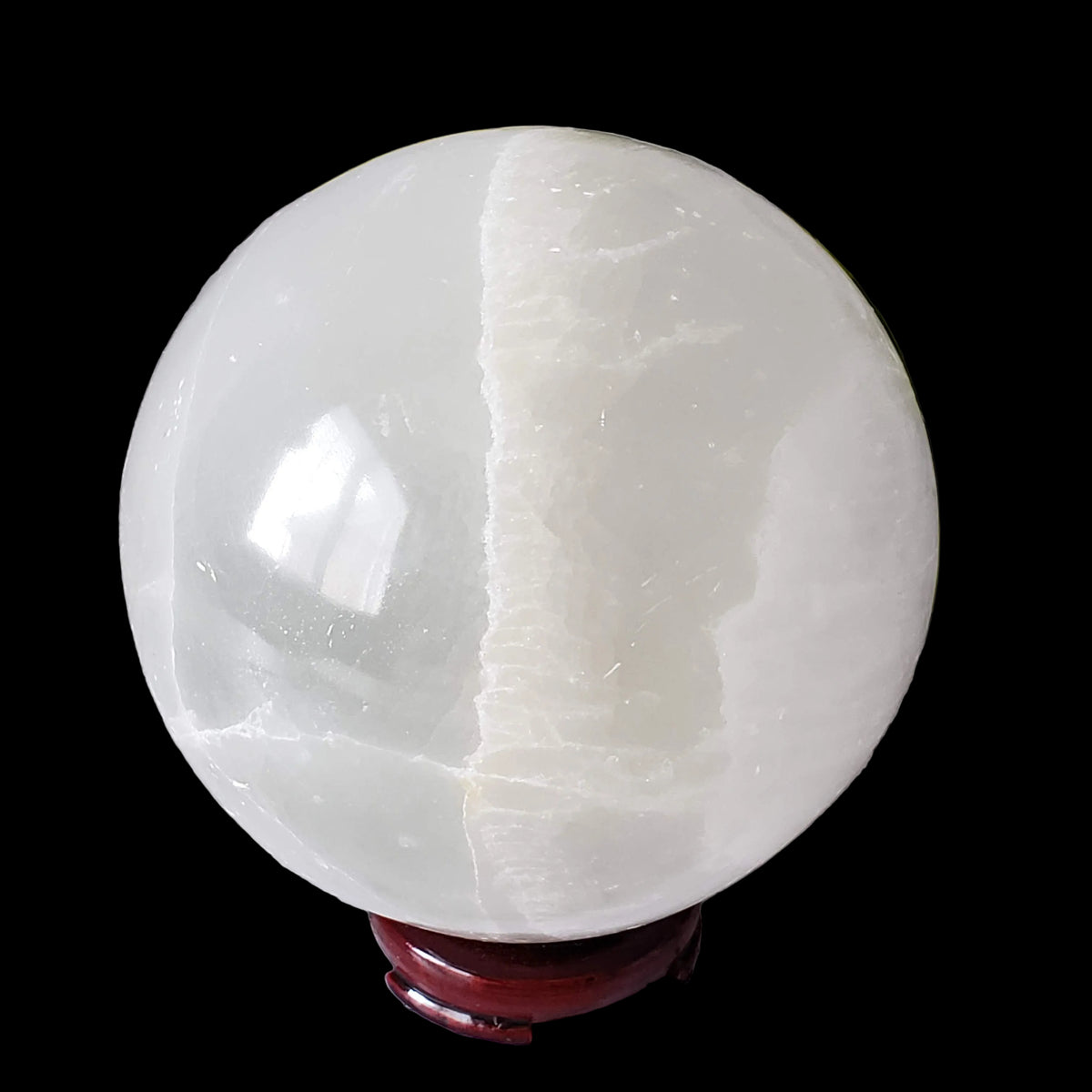 Selenite Satin Spar Sphere | 122 mm, 4.8 in | 2.133 kg 0