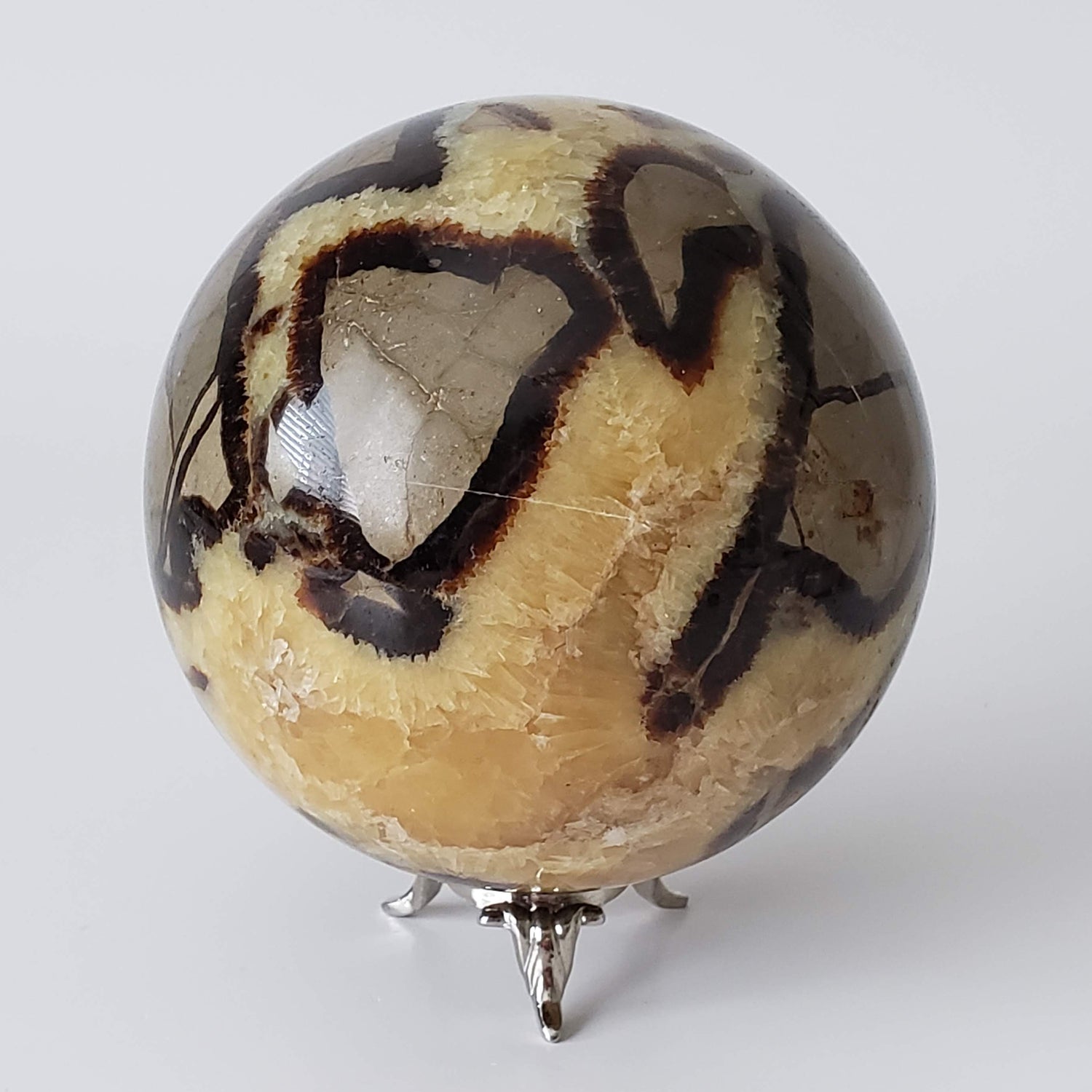  Septarian Calcite Sphere | 92 mm, 3.6 in | 1.09 kg 1