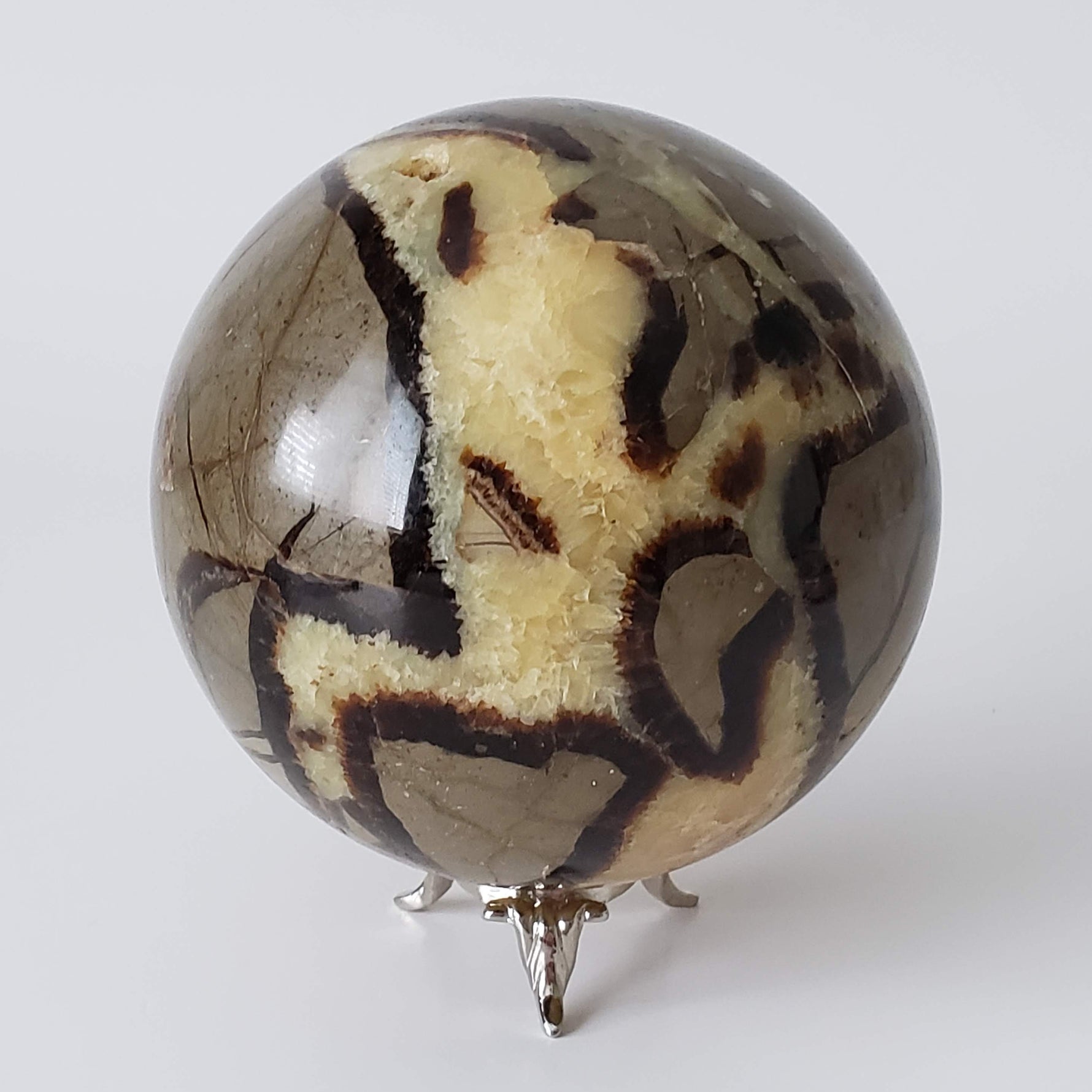  Septarian Calcite Sphere | 92 mm, 3.6 in | 1.09 kg 2