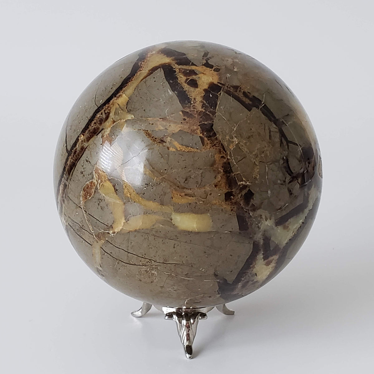  Septarian Calcite Sphere | 92 mm, 3.6 in | 1.09 kg 3