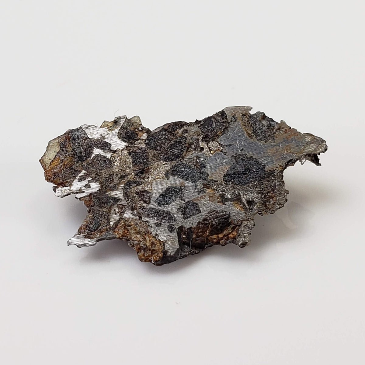  Seymchan Meteorite | 1.75 gr | Part Slice | Olivine Crystals | Pallasite PMG | Russia 5