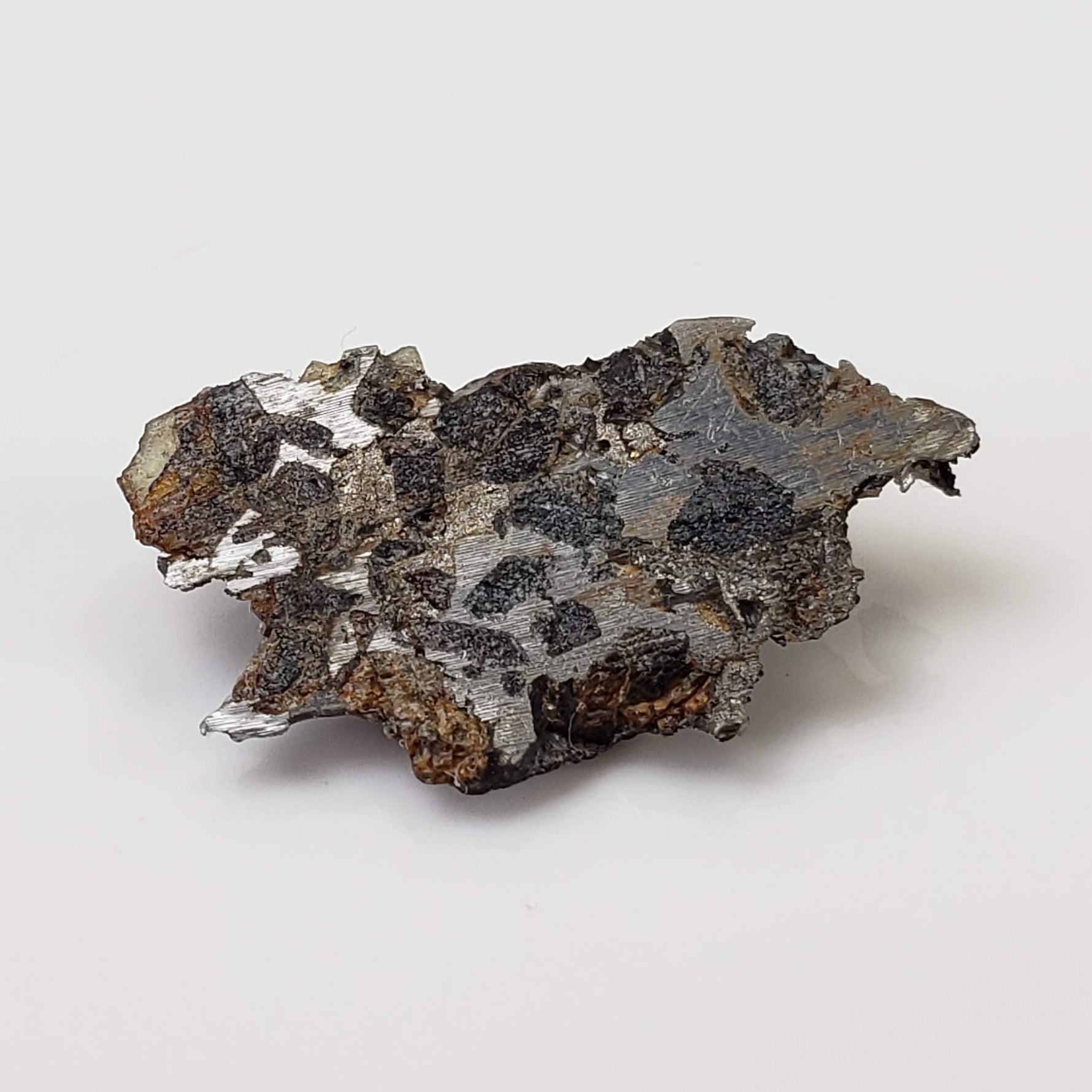  Seymchan Meteorite | 1.75 gr | Part Slice | Olivine Crystals | Pallasite PMG | Russia 5