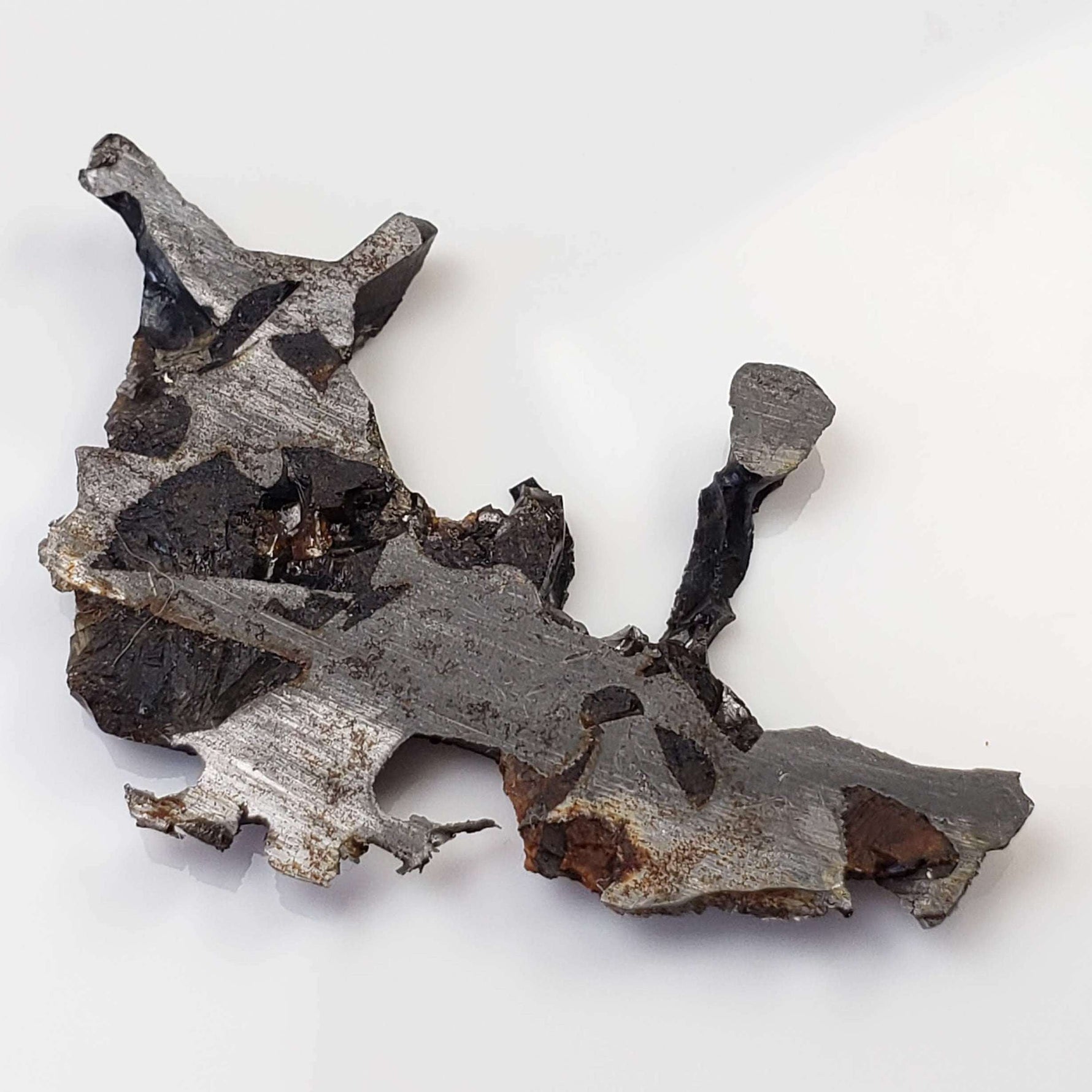  Seymchan Meteorite | 2.96 gr | Part Slice | Olivine Crystals | Pallasite PMG | Russia 3