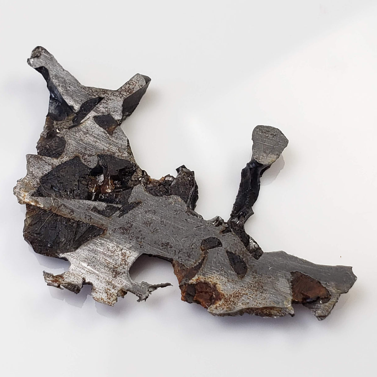  Seymchan Meteorite | 2.96 gr | Part Slice | Olivine Crystals | Pallasite PMG | Russia 3