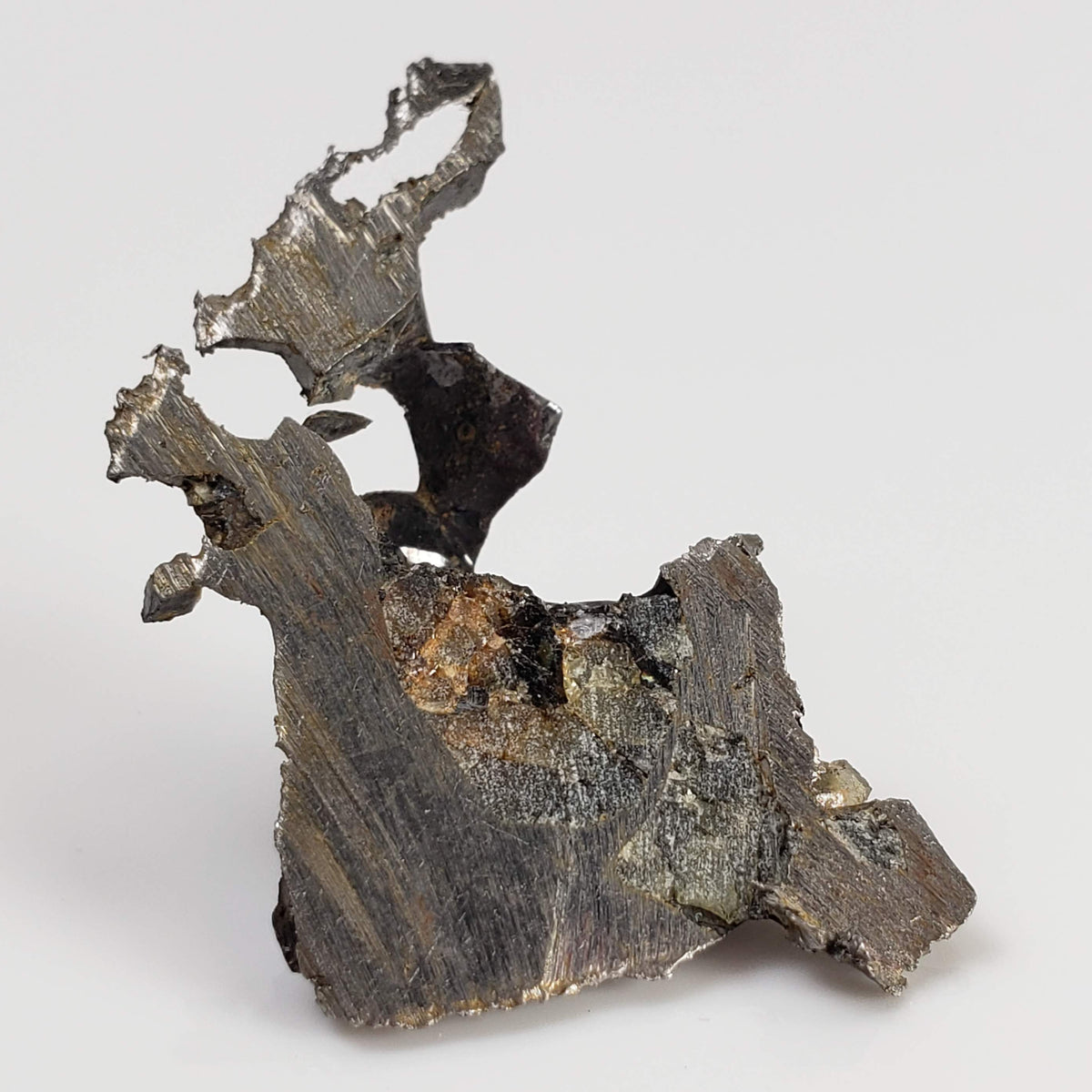  Seymchan Meteorite | 3.87 gr | Part Slice | Olivine Crystals | Pallasite PMG | Russia 5