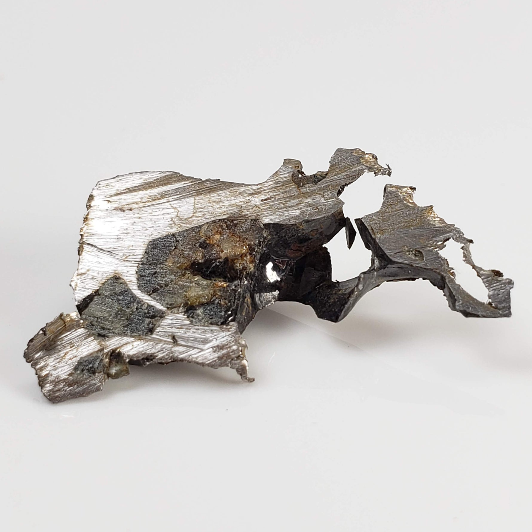  Seymchan Meteorite | 3.87 gr | Part Slice | Olivine Crystals | Pallasite PMG | Russia 3