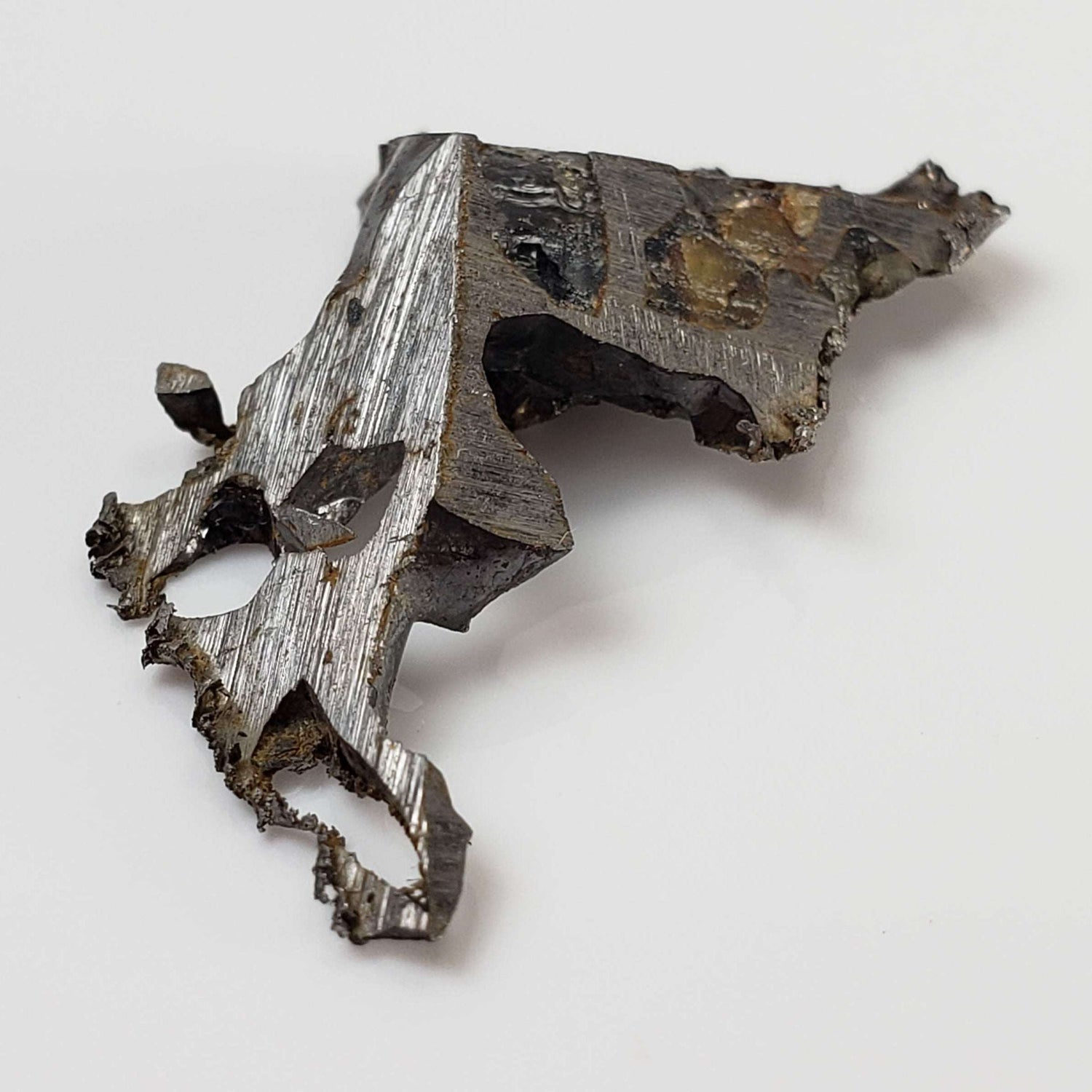  Seymchan Meteorite | 3.87 gr | Part Slice | Olivine Crystals | Pallasite PMG | Russia 1