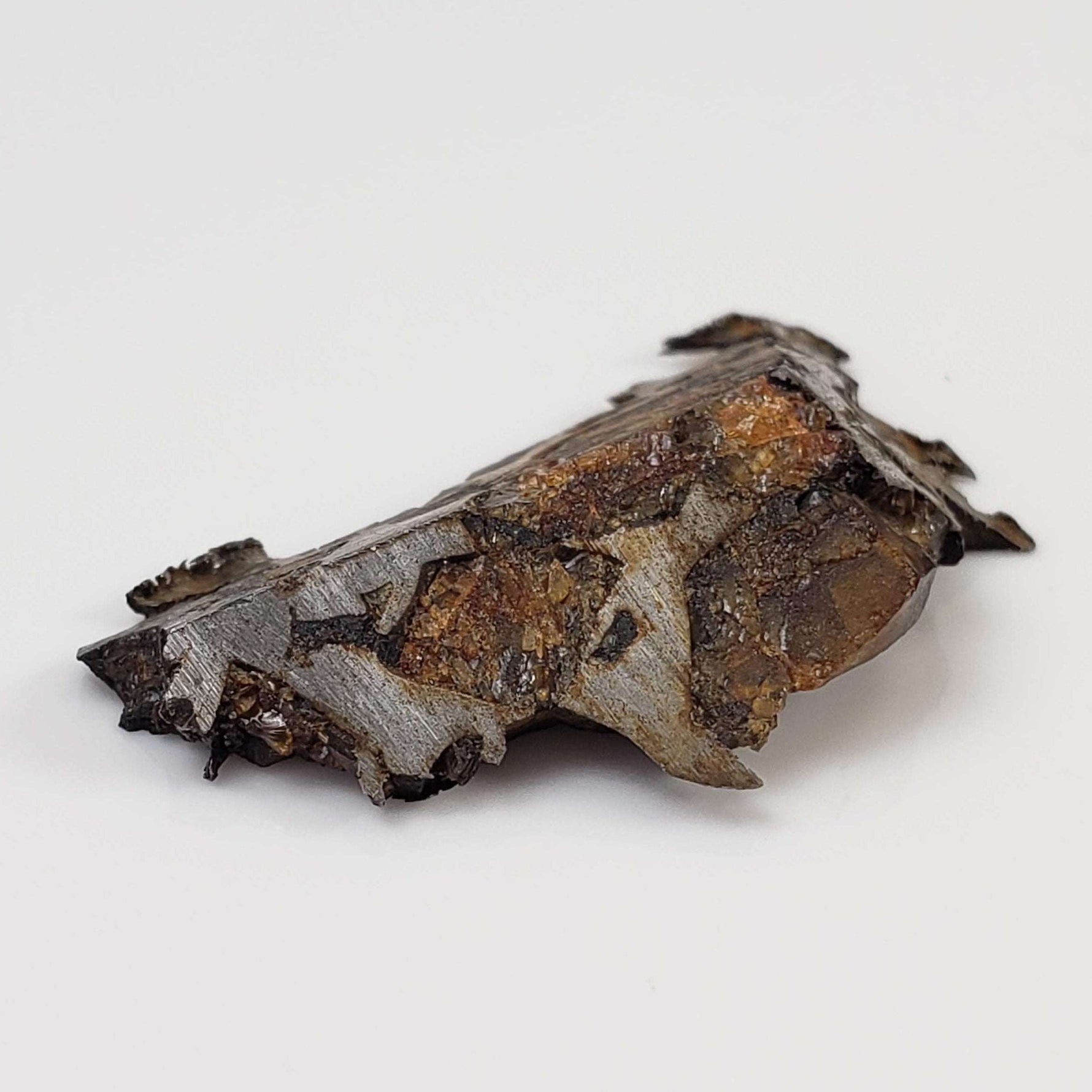  Seymchan Meteorite | 4.15 gr | Part Slice | Olivine Crystals | Pallasite PMG | Russia 1