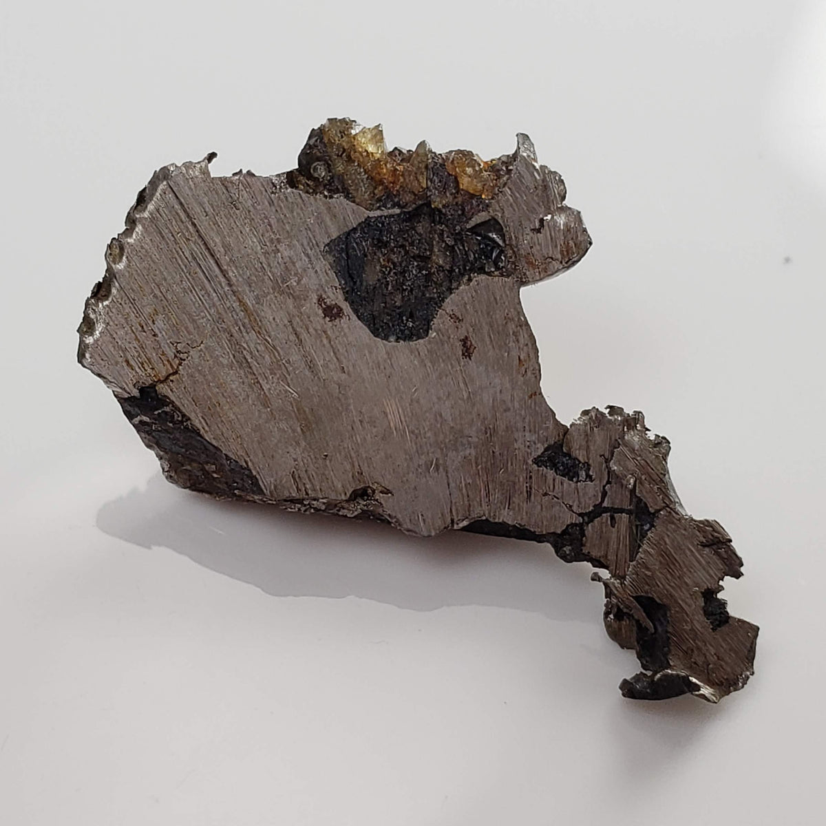 Seymchan Meteorite | 5.87 gr | Part Slice | Olivine Crystals | Pallasite PMG | Russia-canagem-3