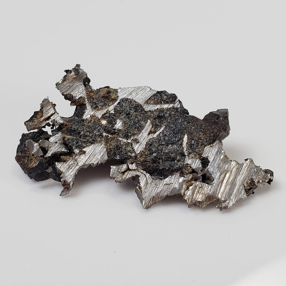  Seymchan Meteorite | 7.14 gr | Part Slice | Olivine Crystals | Pallasite PMG | Russia 6