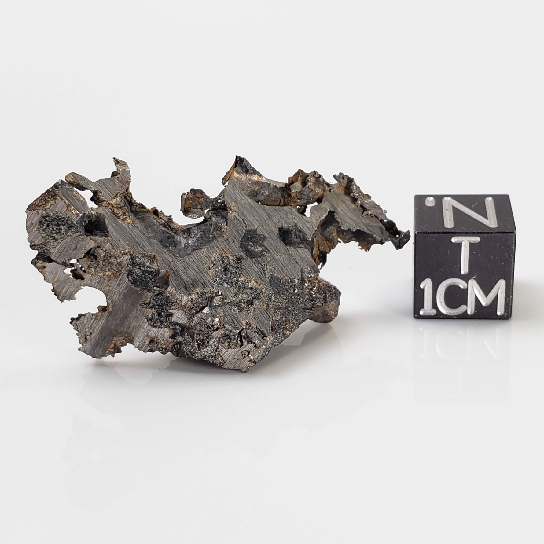  Seymchan Meteorite | 7.14 gr | Part Slice | Olivine Crystals | Pallasite PMG | Russia 
