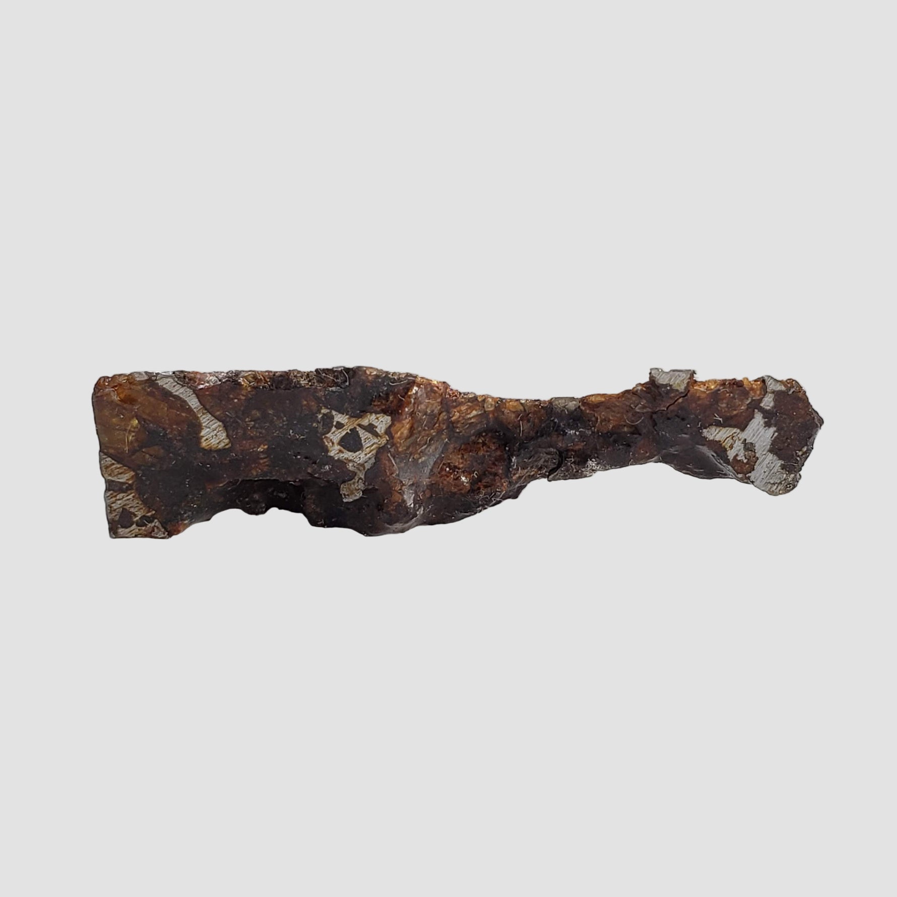  Seymchan Meteorite | 7.32 gr | Part Slice | Olivine Crystals | Pallasite PMG | Russia 5