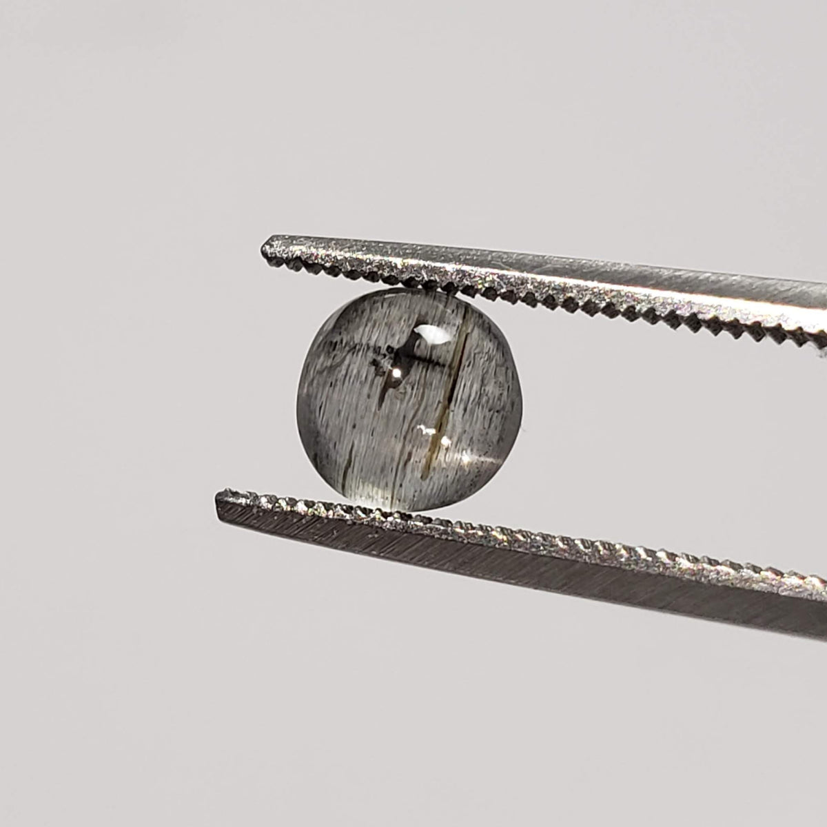  Sillimanite Cats Eye | 6 Piece Lot | Round Cabochon | Titanium | 5.7-6mm 5.2tcw 6