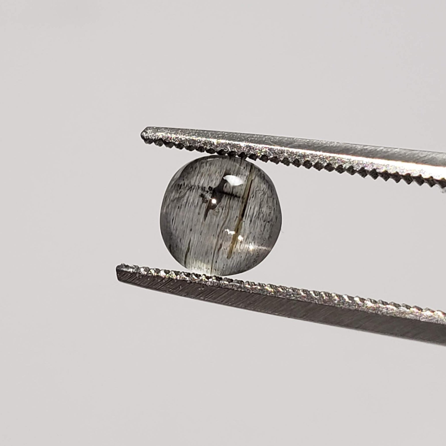  Sillimanite Cats Eye | 6 Piece Lot | Round Cabochon | Titanium | 5.7-6mm 5.2tcw 6