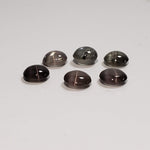  Sillimanite Cats Eye | 6 Piece Lot | Round Cabochon | Titanium | 5.7-6mm 5.2tcw 2