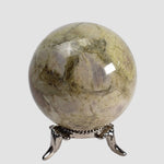 Silver Lace Agate Sphere | Green Gray Brown | 50 mm, 2 in | 198.95 grams 0
