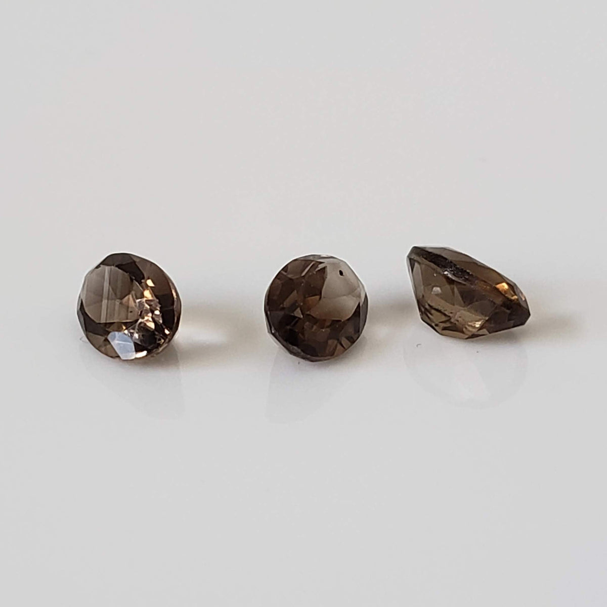  Smoky Quartz | 3 Piece Lot | Oval Cut | 6x4mm, 1.4 tcw 2