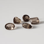  Smoky Quartz | 5 Piece Lot | Mixed Shapes and Sizes | 3.9tcw 