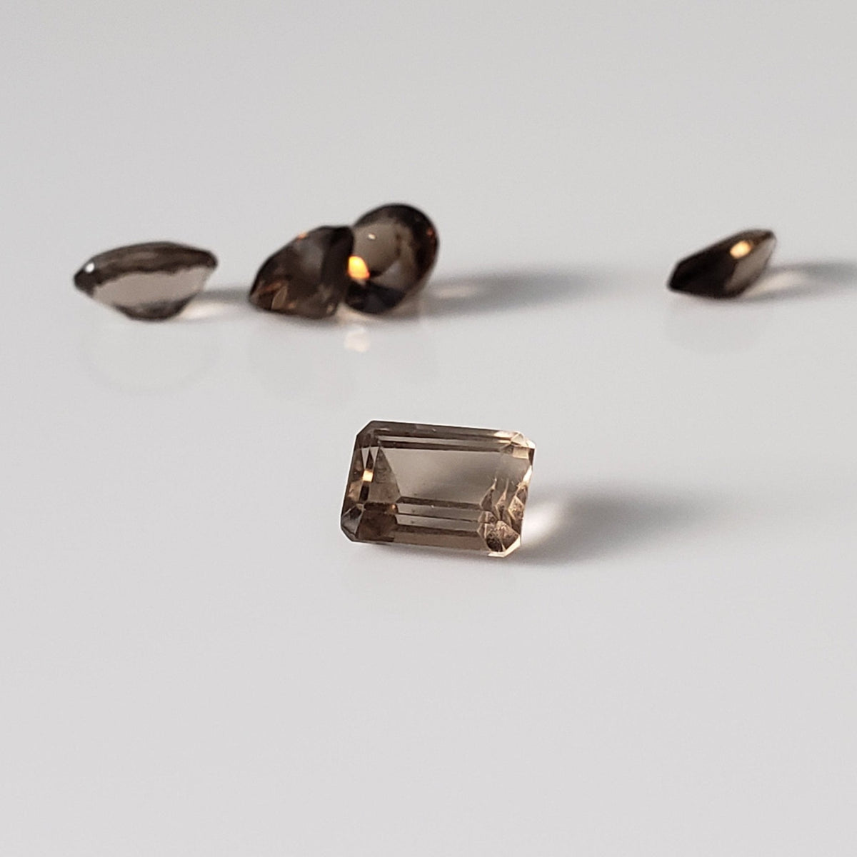  Smoky Quartz | 5 Piece Lot | Mixed Shapes and Sizes | 3.9tcw 3