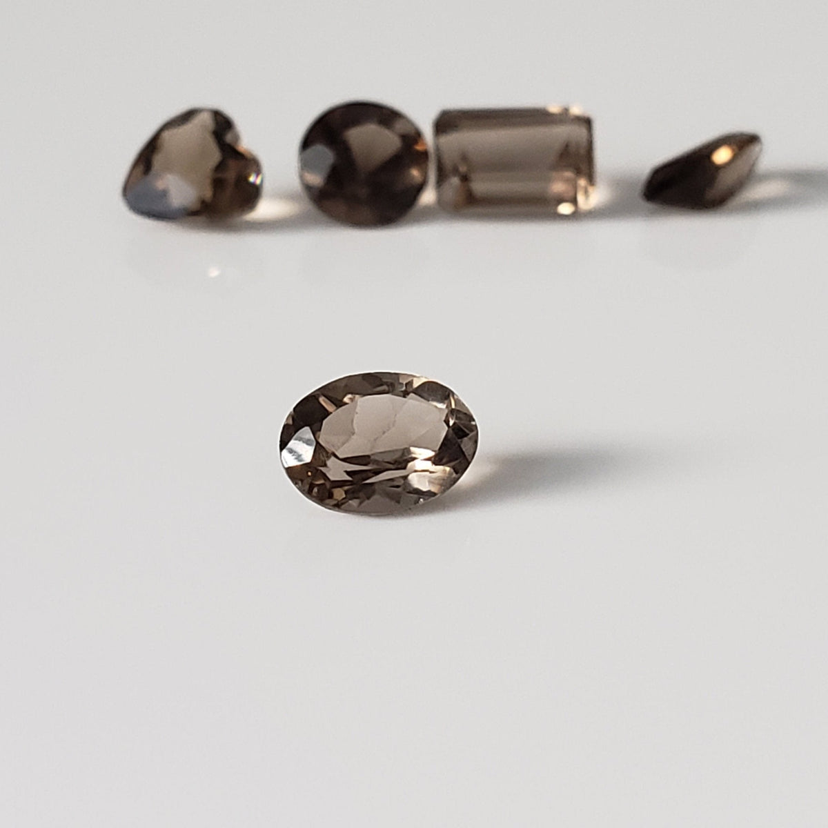  Smoky Quartz | 5 Piece Lot | Mixed Shapes and Sizes | 3.9tcw 6