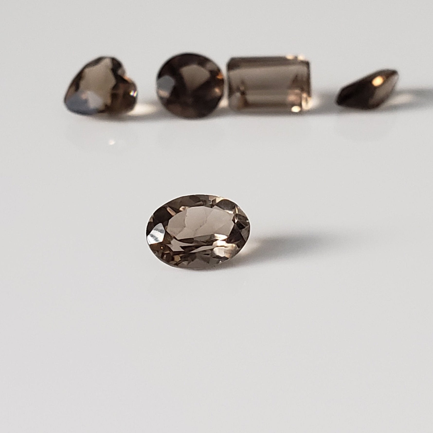  Smoky Quartz | 5 Piece Lot | Mixed Shapes and Sizes | 3.9tcw 6