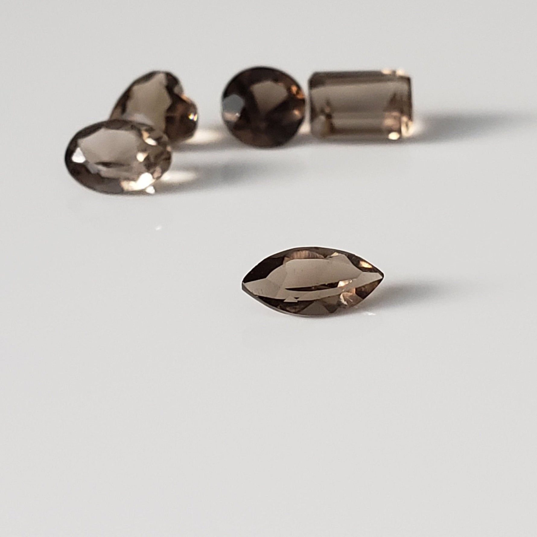  Smoky Quartz | 5 Piece Lot | Mixed Shapes and Sizes | 3.9tcw 7