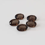  Smoky Quartz | 5 Piece Lot | Oval Cut | 6x4mm, 2.0tcw 1